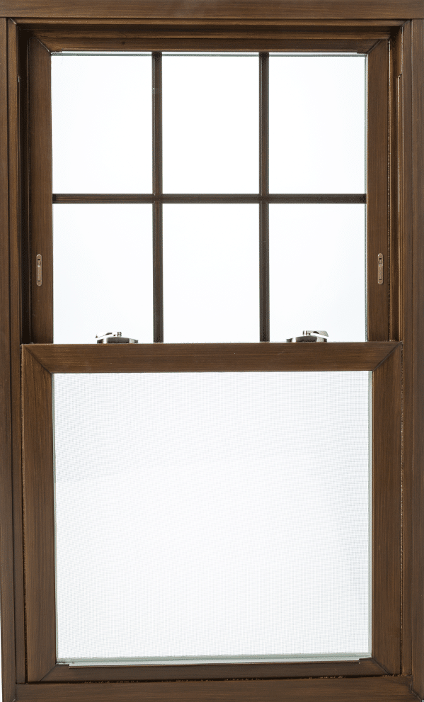 Destiny vinyl window with nickel hardware