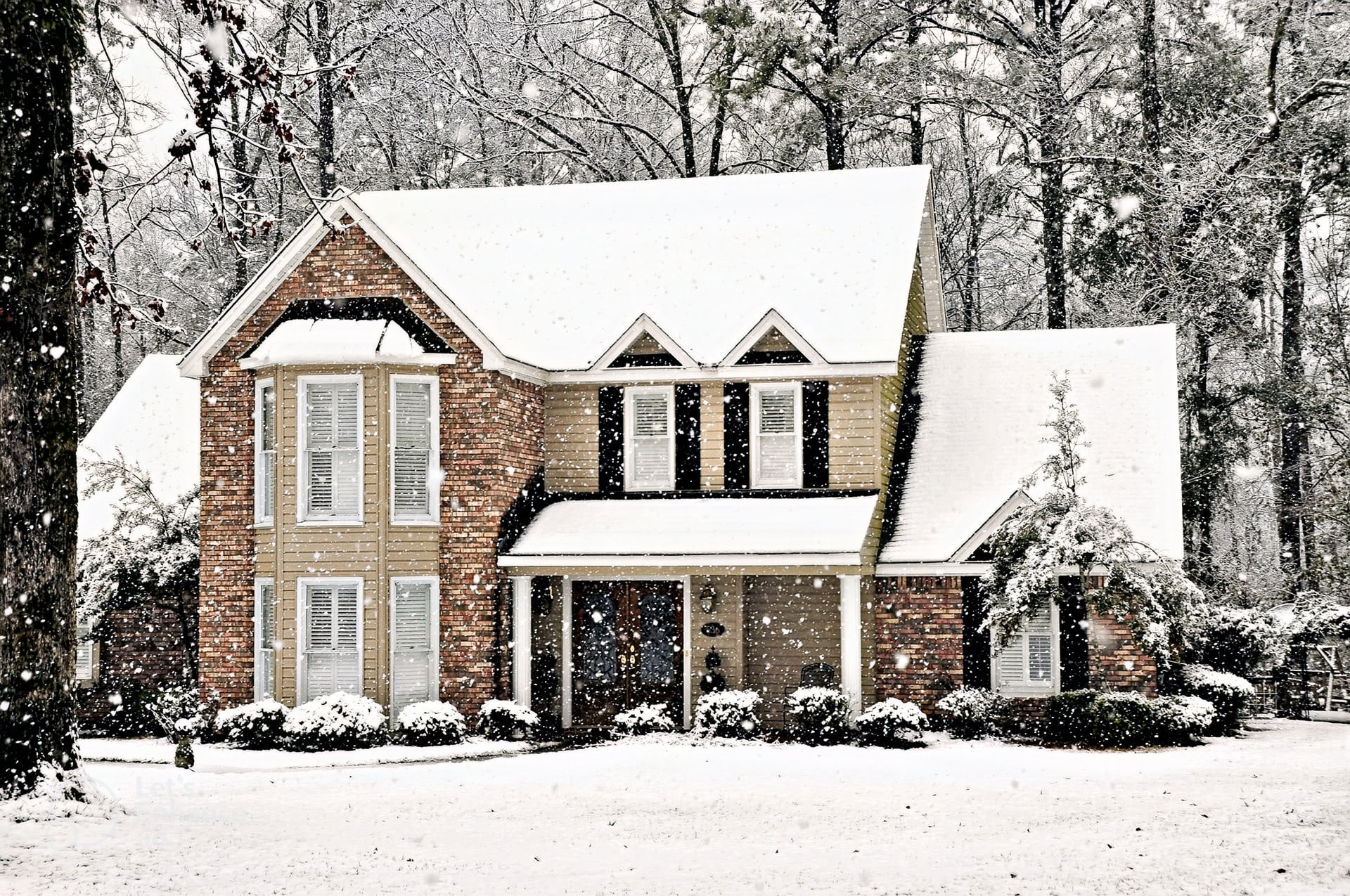 A Connecticut home in winter